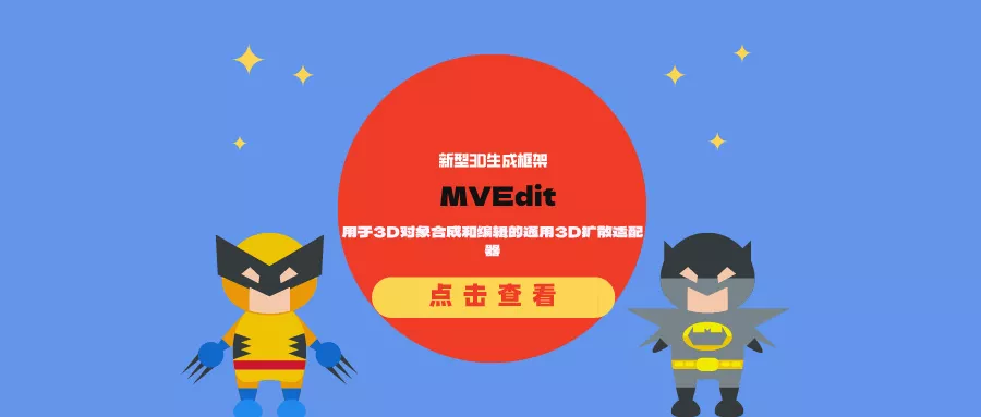 MVEdit：用于3D对象合成和编辑的通用3D扩散适配器