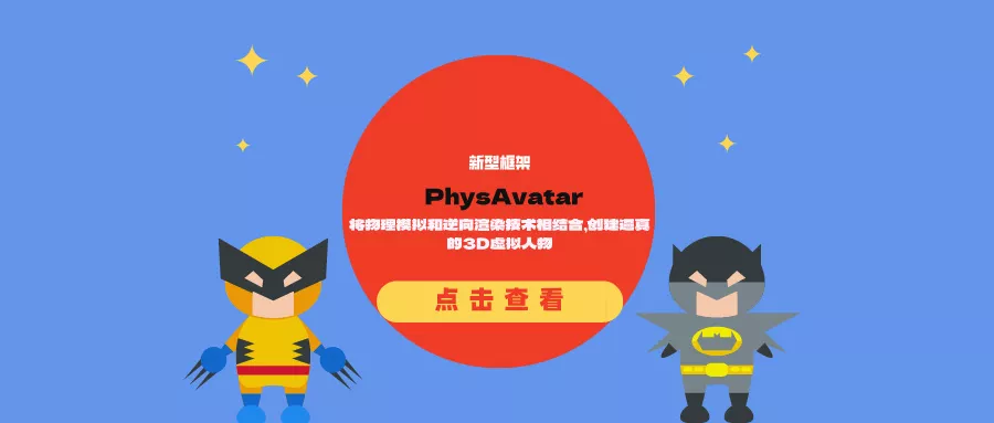 新型框架PhysAvatar：将物理模拟和逆向渲染技术相结合，创建逼真的3D虚拟人物