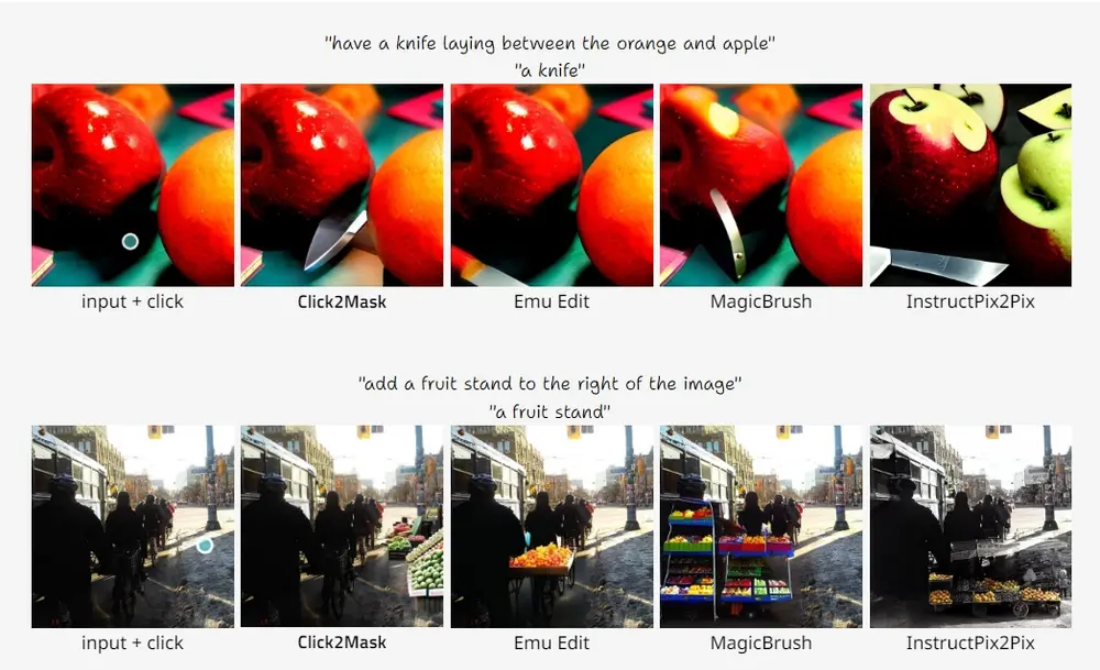 图像编辑方法Click2Mask:通过简单的点击来实现对图片的局部编辑,而不需要复杂的遮罩或详细的描述