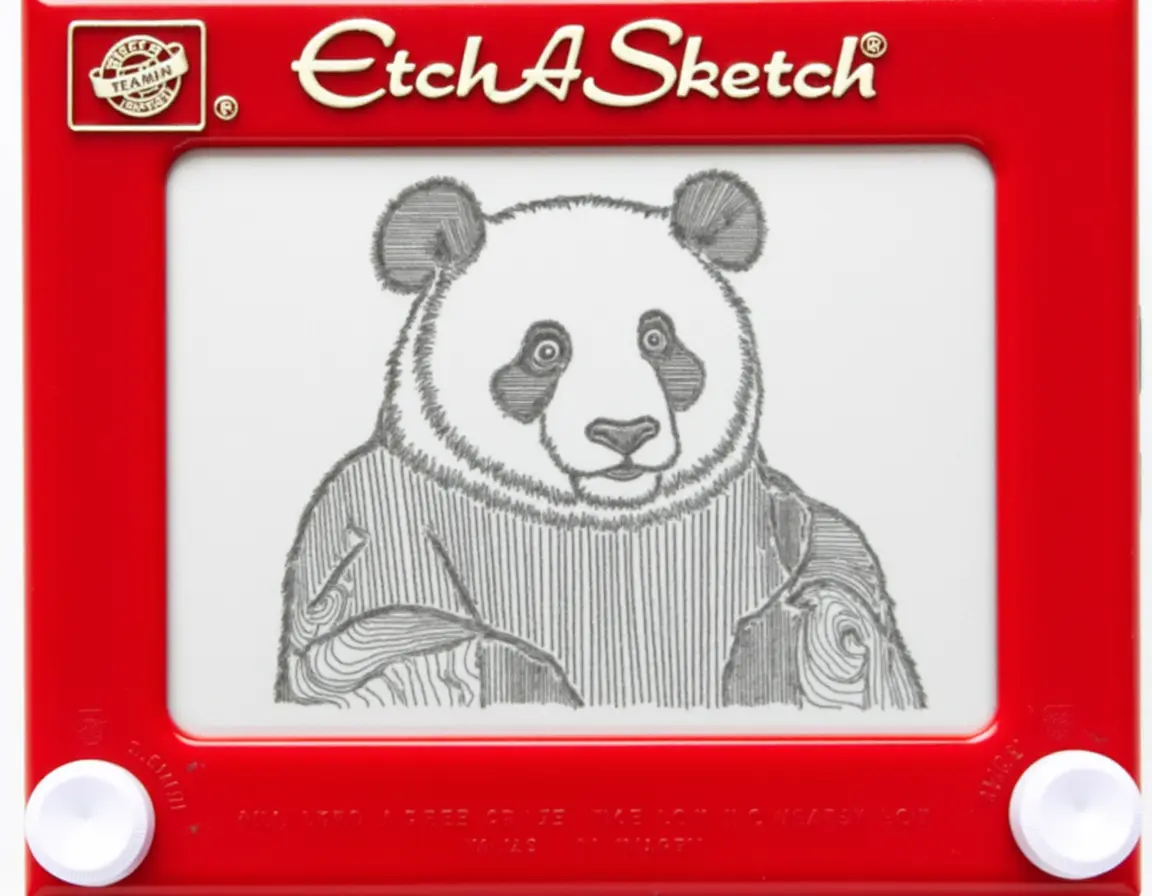 Etch A Sketcher:重现 Etch A Sketch 玩具的外观及其独特的线描风格的Flux Lora
