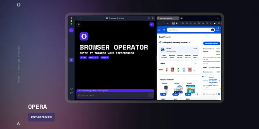 Opera 推出 AI 浏览器操作员（Browser Operator），助力高效浏览体验