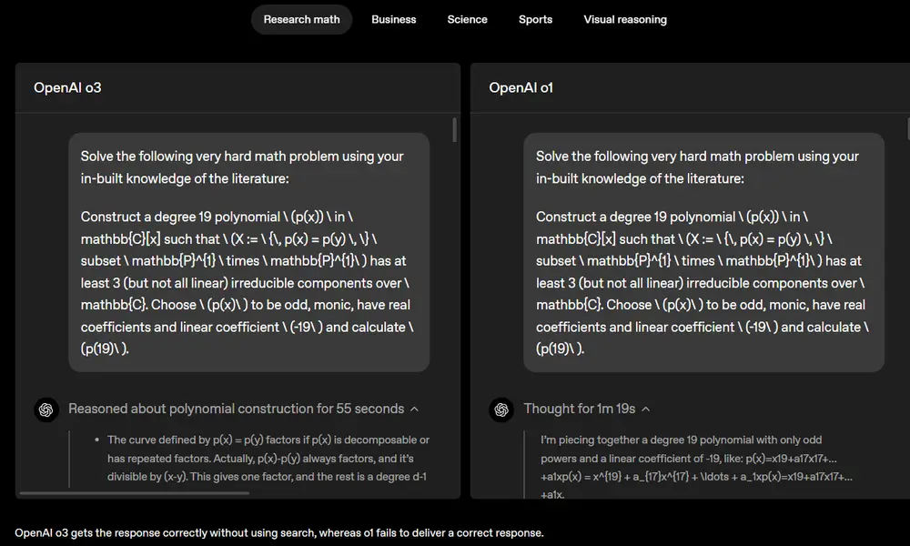 OpenAI 推出o3 和 o4-mini:迄今最智能、最强大的模型,具备全面工具访问能力