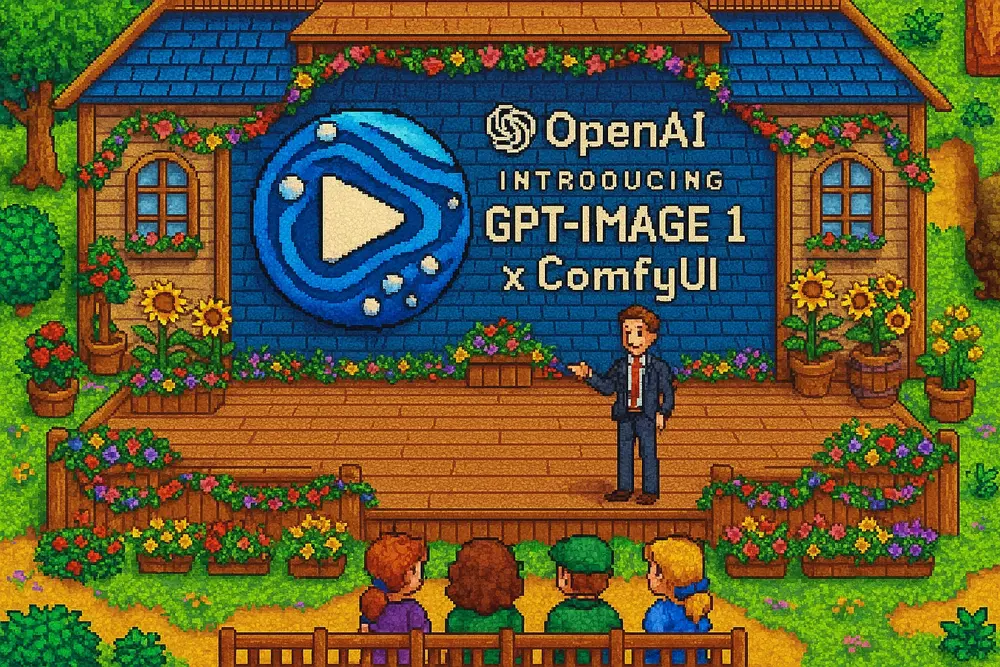 ComfyUI已通过 API 节点(Beta 版)原生支持OpenAI图像模型GPT-Image-1