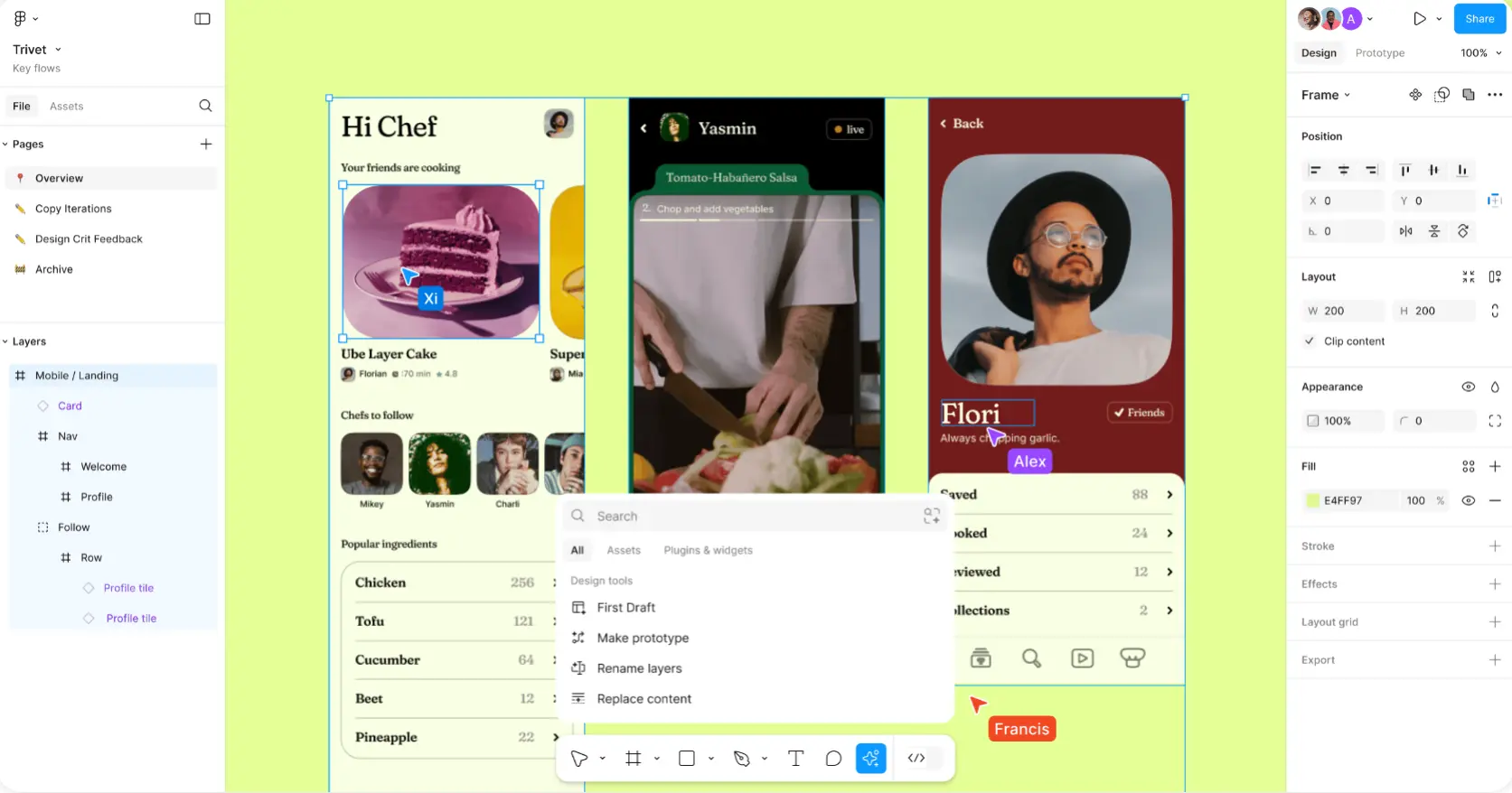 Figma 为专业版、组织版和企业版用户推出 AI 测试版功能