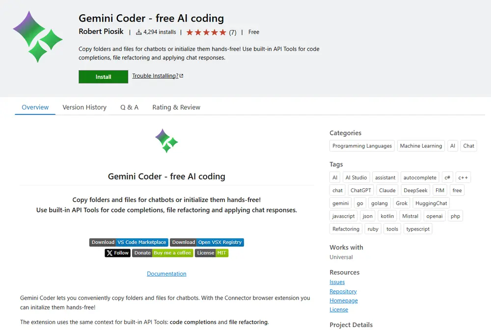 Gemini Coder