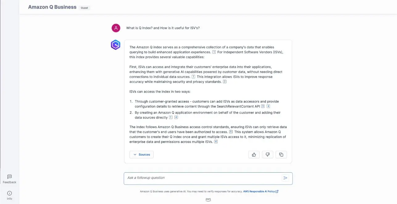 亚马逊 Q Business 更新:为企业打造无需身份验证的公众聊天机器人