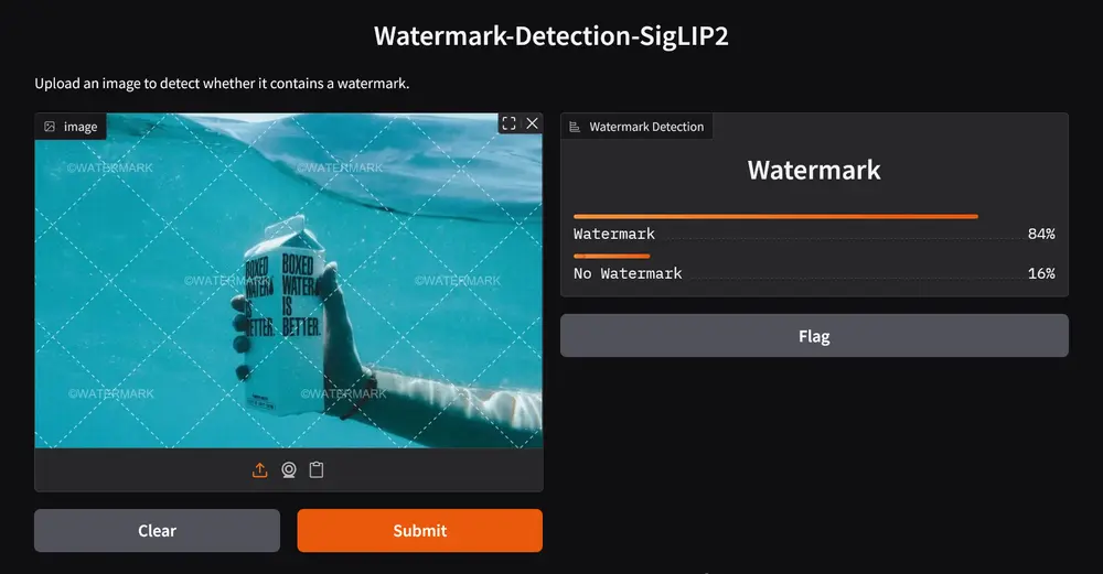 Watermark-Detection-SigLIP2：高效检测图像水印的视觉语言模型