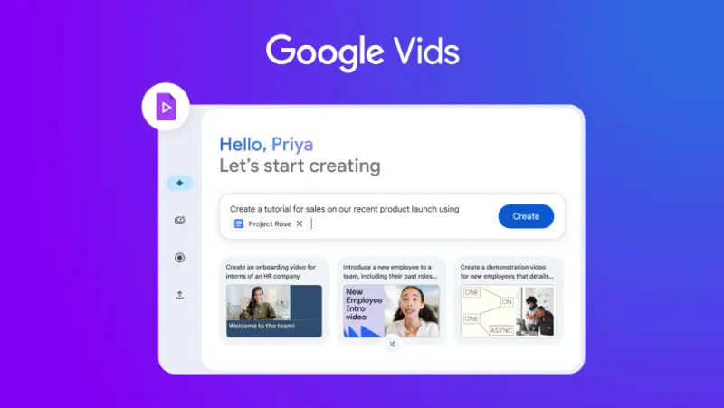 您现在可以在 Google Vids 中使用 Veo 2 生成自定义视频片段