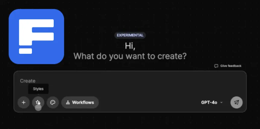 Freepik AI助手新增风格和调色板选择功能