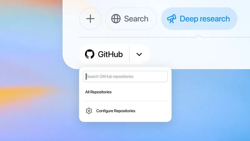 ChatGPT的深度研究工具新增GitHub连接器,支持分析GitHub代码库并回答问题