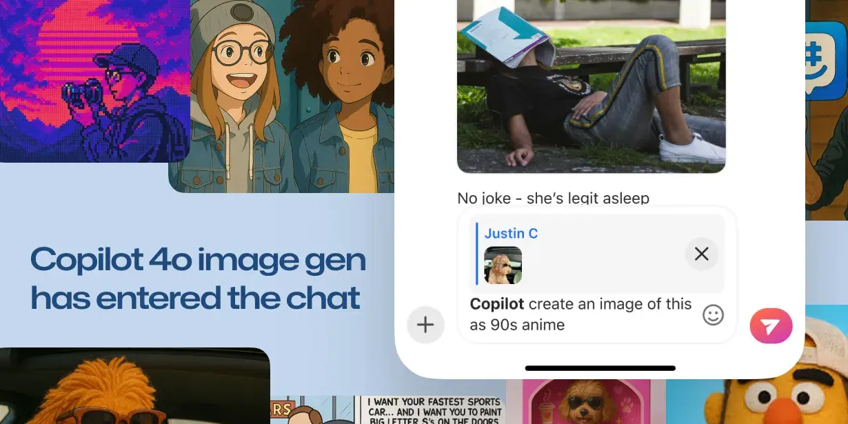 GroupMe 将 Copilot 集成，带来聊天中的 GPT-4o 图像生成