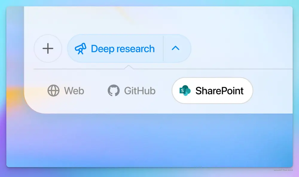 ChatGPT 新增 OneDrive 和 SharePoint 连接器,企业数据整合能力再升级