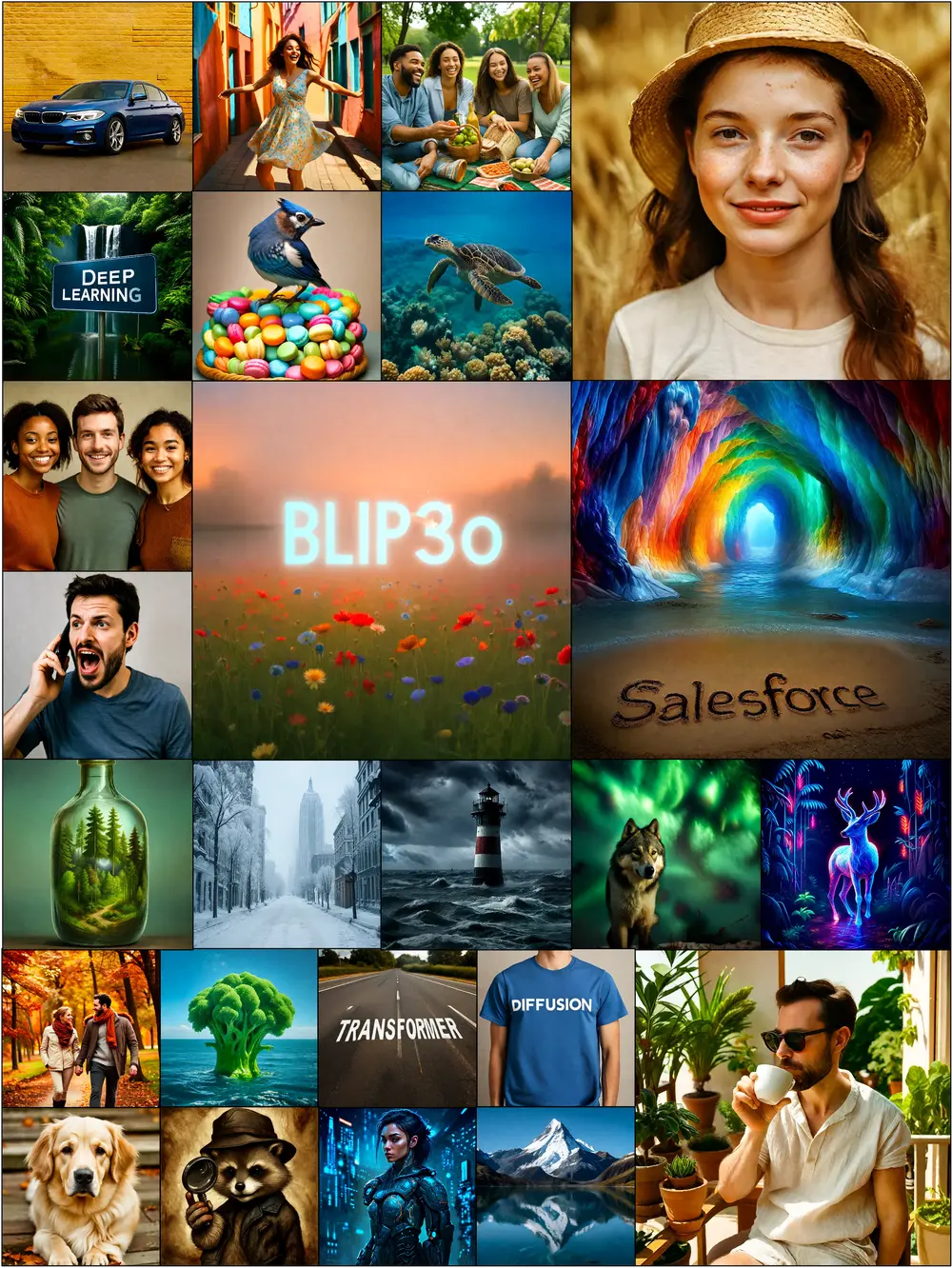 新型统一多模态模型家族 BLIP3-o：同时支持图像理解和图像生成任务