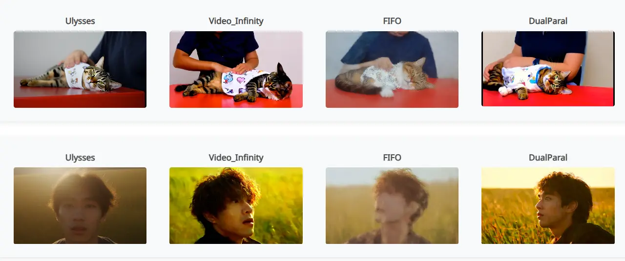 基于Wan2.1模型的分布式推理策略 DualParal：用于高效生成极端长视频