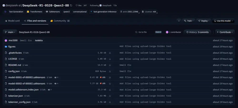 DeepSeek推出基于Qwen3-8B的小型推理模型：DeepSeek-R1-0528-Qwen3-8B