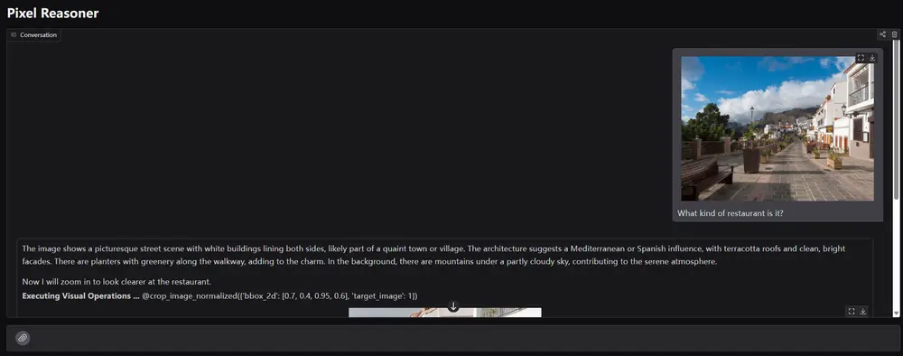 像素空间推理视觉语言模型Pixel Reasoner：引入像素空间推理的概念，显著提升了视觉语言模型在视觉密集型任务中的表现