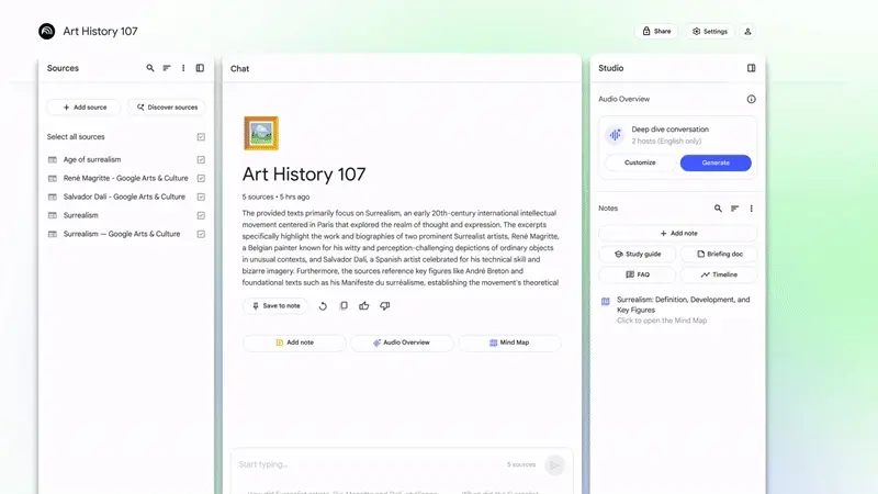 知识协作再升级！谷歌NotebookLM 现支持公开分享笔记本和 AI 播客