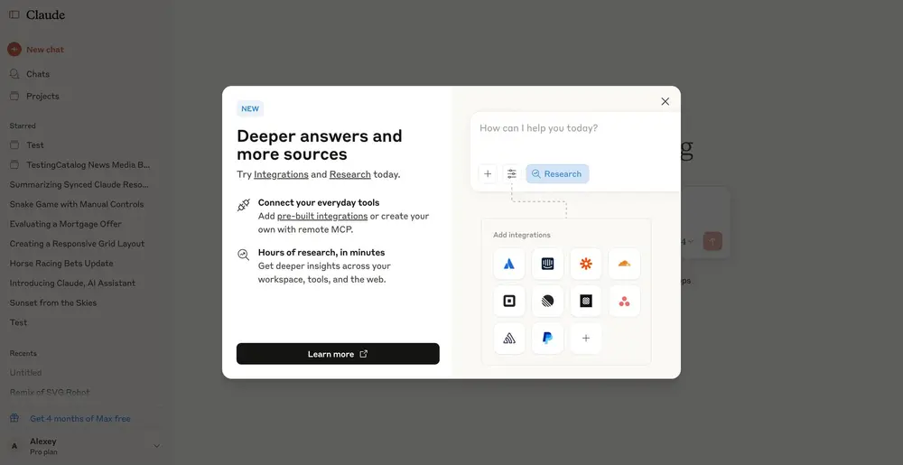 Anthropic 升级 Claude：研究模式 + MCP 集成合二为一，迈向企业智能助手新阶段