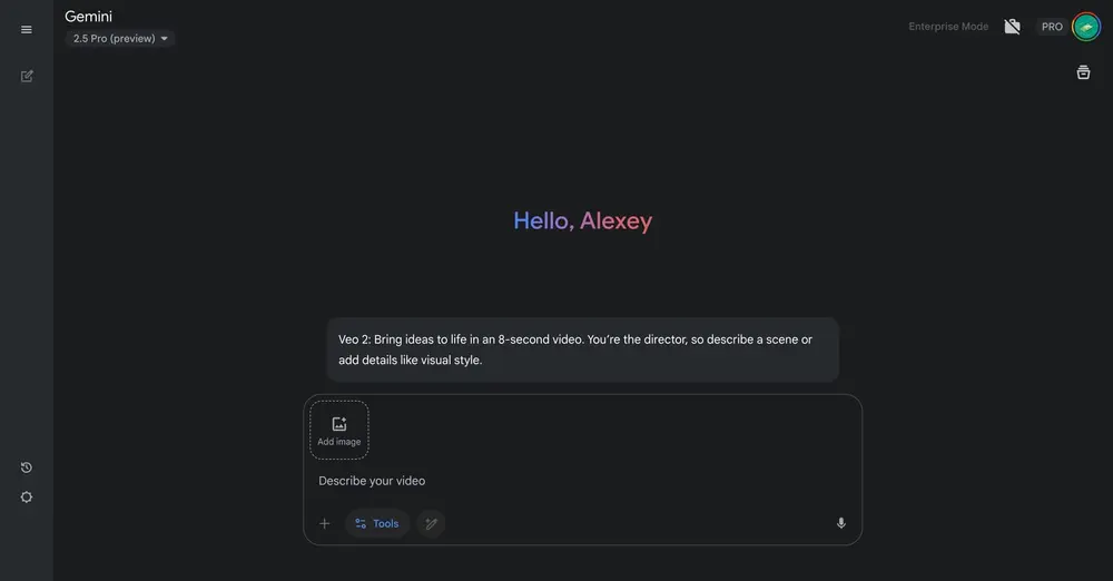 谷歌为 Gemini 推出多项升级:Canvas 扩展、图像生成视频、新增企业模式