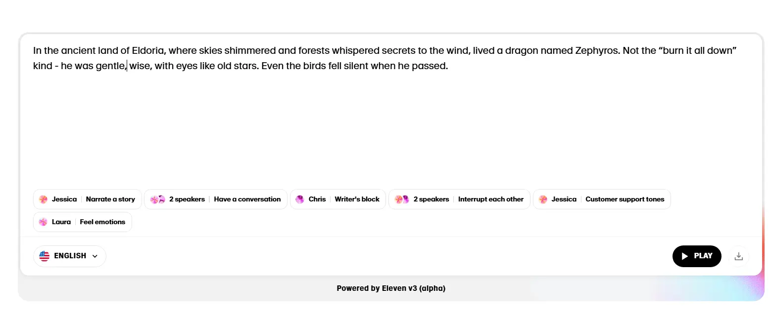 ElevenLabs 发布 Eleven v3（Alpha 版），迄今最具表现力的TTS模型