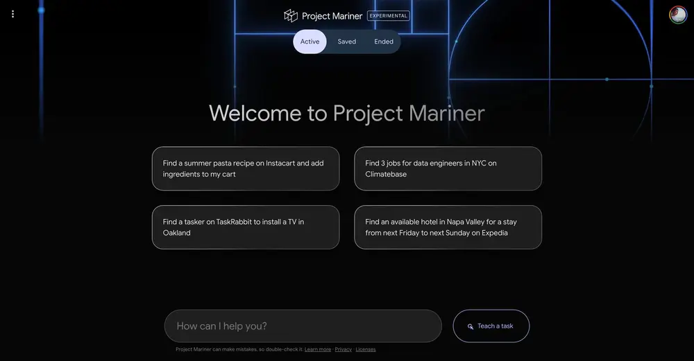 谷歌扩大Project Mariner测试范围:AI浏览器代理进入更多Ultra用户