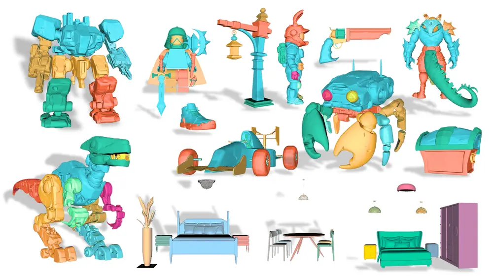 北大 × 字节 × CMU 联合推出 PartCrafter:首个支持多部件联合生成的 3D 网格生成模型