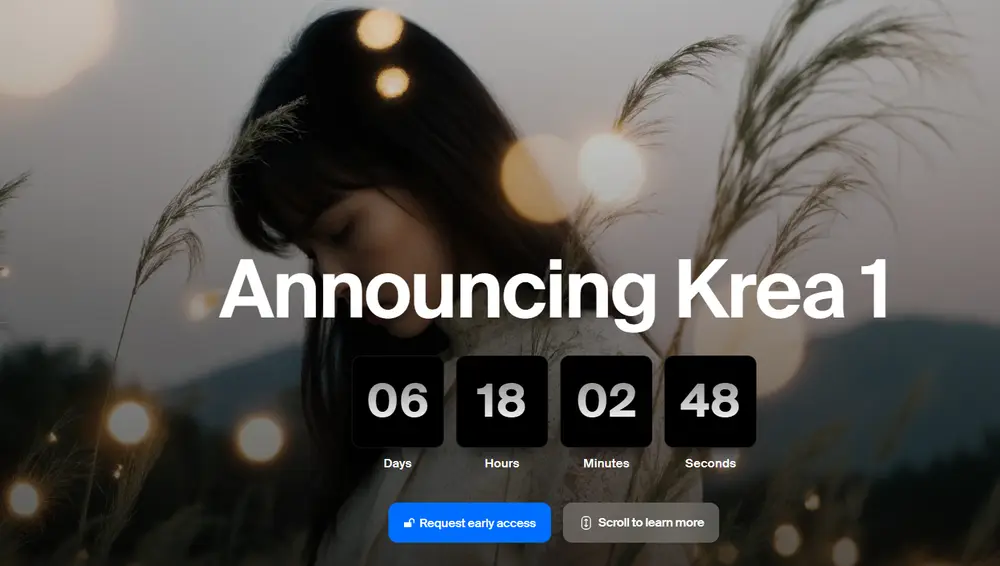 Krea AI 正式发布首款图像模型 Krea 1：专治“AI味”画面！