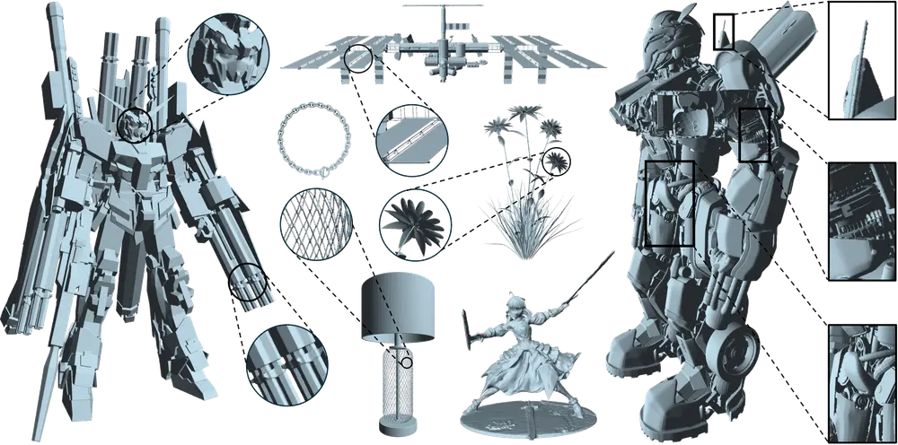 Sparc3D:用于高分辨率三维形状建模的稀疏表示和构建框架
