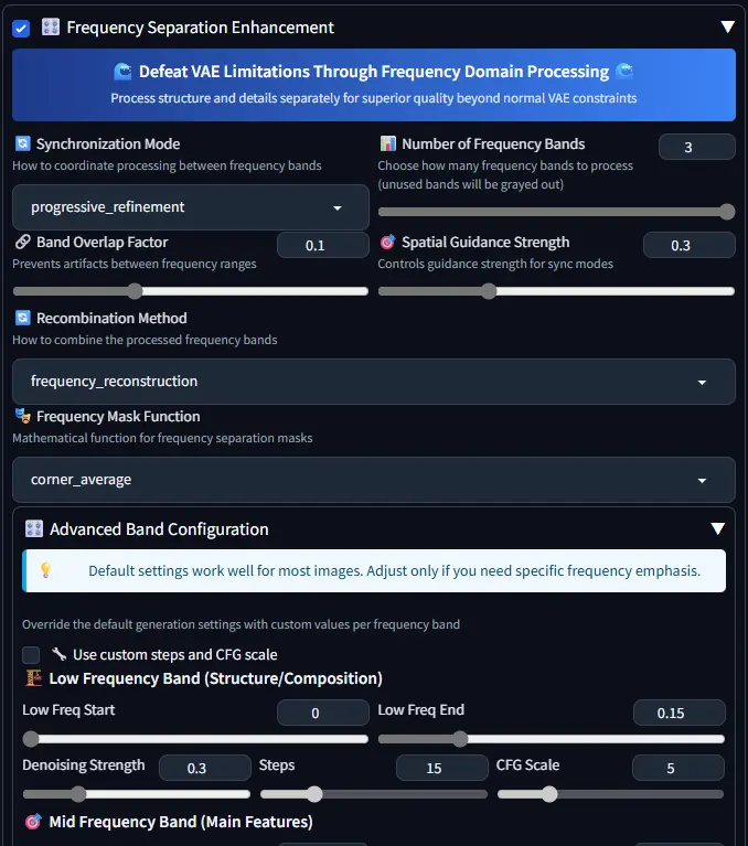 Frequency Separation Extension for WebUI：频率分离新玩法，让 SD WebUI 输出更清晰的图像