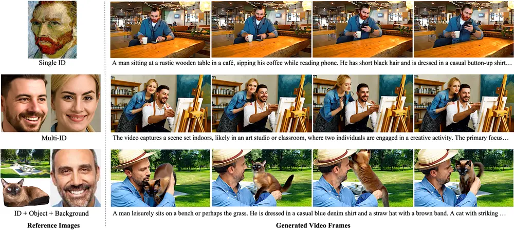 字节跳动提出MAGREF：支持多参考图像和文本提示的高质量视频生成框架