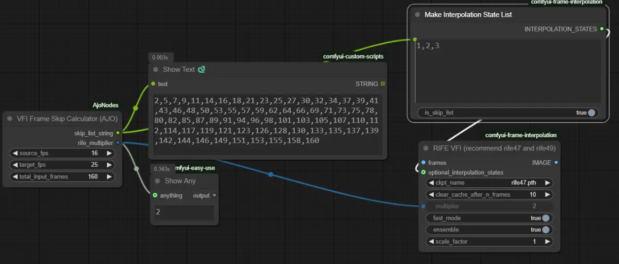 ComfyUI-AjoNodes:为音频与视频插值打造的实用节点扩展