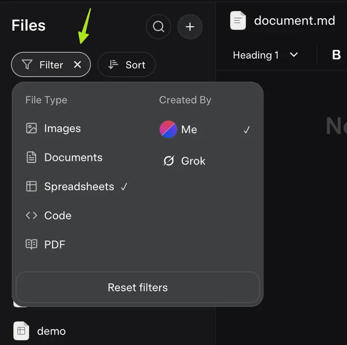 Grok 即将更新：新增集中化文件管理选项卡，提升日常使用效率