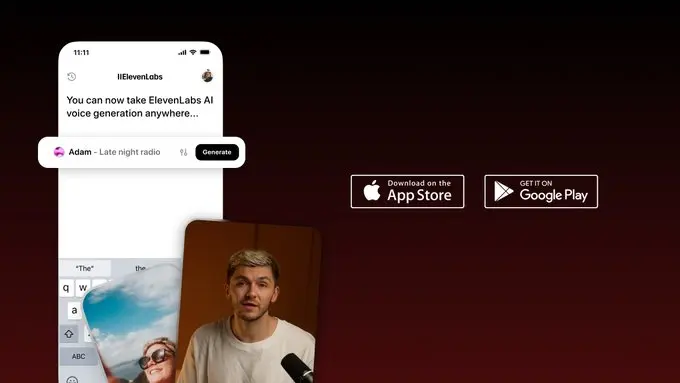创作者的新利器!随时随地生成专业级语音,ElevenLabs移动应用上线