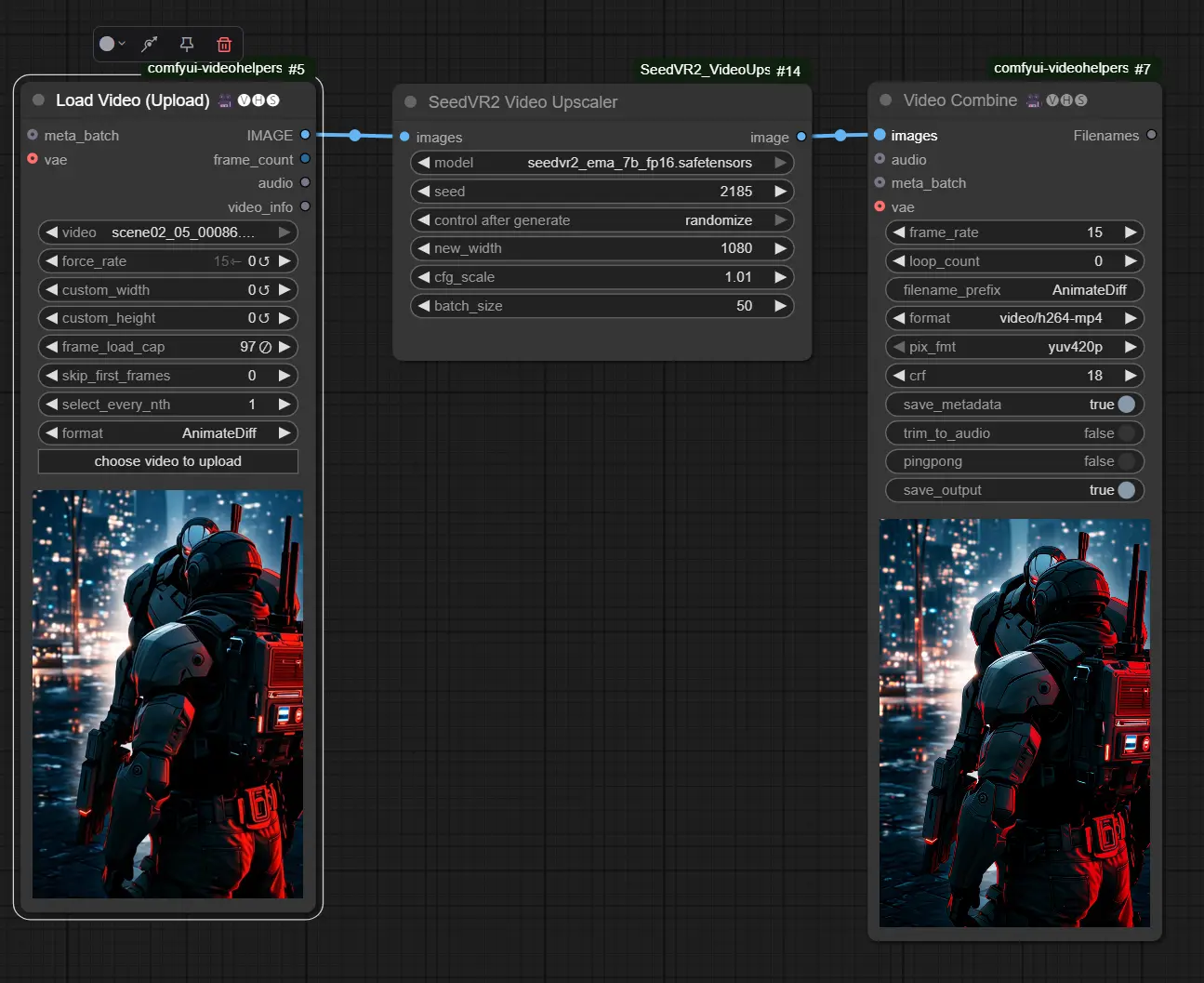SeedVR2 视频修复模型 ComfyUI 插件 ComfyUI-SeedVR2_VideoUpscaler发布：支持高质量视频/图像放大