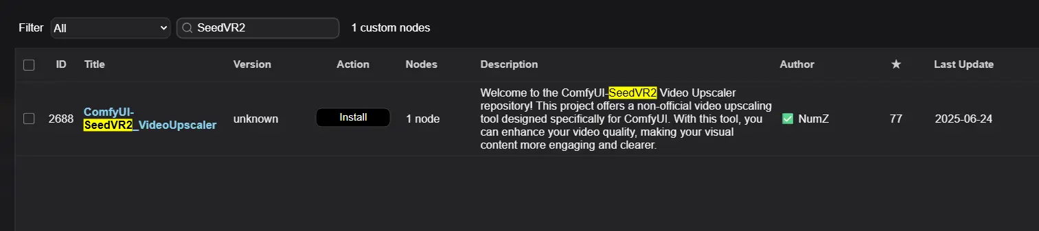 SeedVR2 视频修复模型 ComfyUI 插件 ComfyUI-SeedVR2_VideoUpscaler发布:支持高质量视频/图像放大