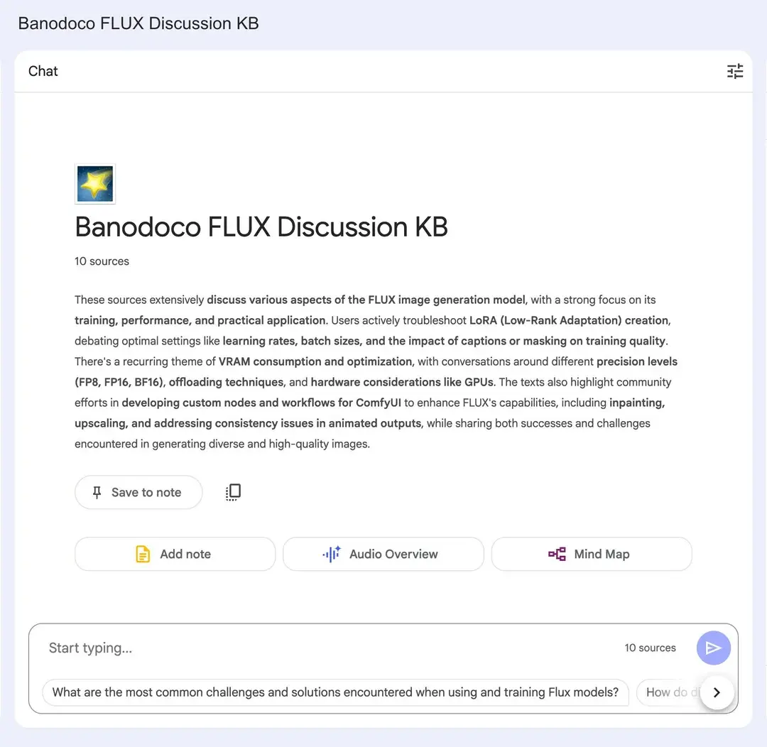 Reddit 网友用 NotebookLM 创建 FLUX 与 Wan模型知识库，让非结构化讨论变“可聊”！