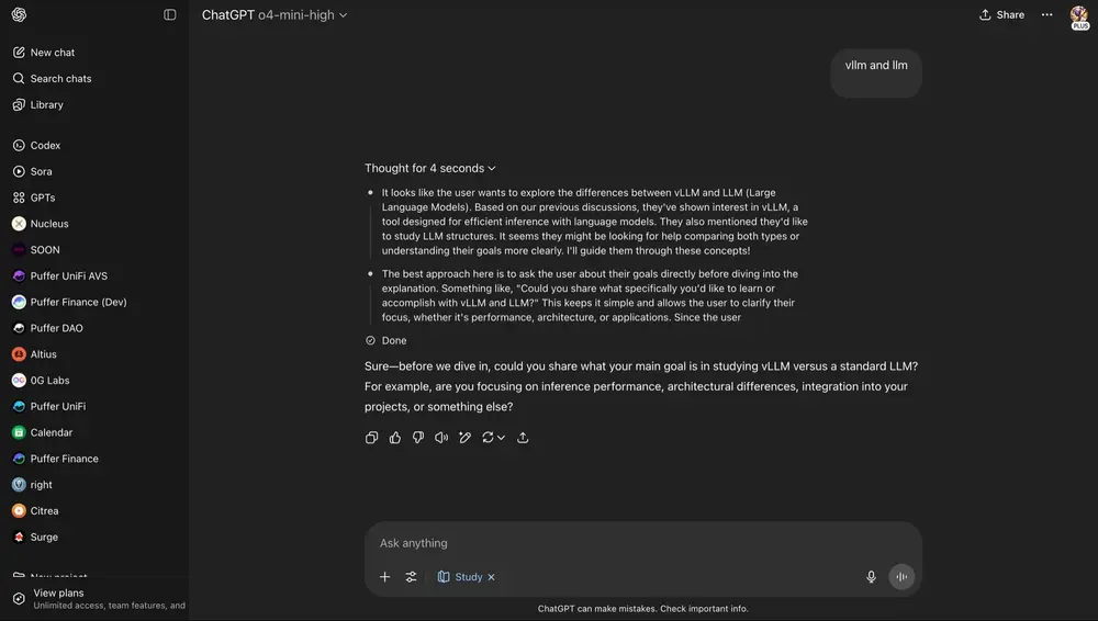OpenAI 测试新工具 “Study Together”,ChatGPT 迈向教育场景的重要一步