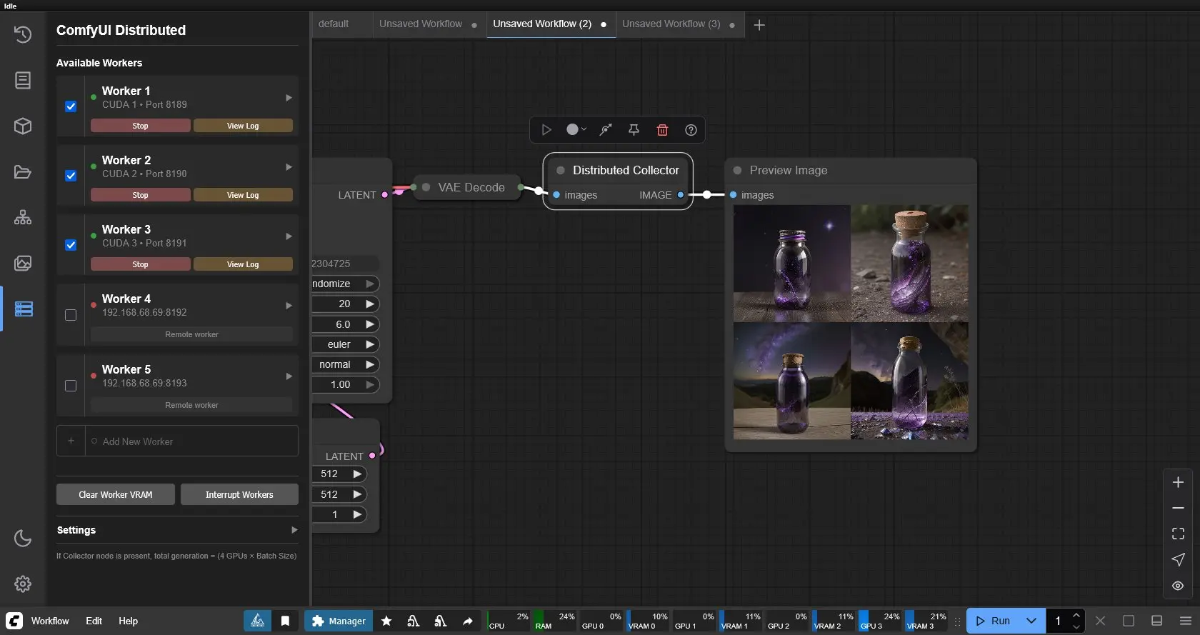 ComfyUI-Distributed:专为 ComfyUI 设计的多显卡分布式处理插件,显著提升图像生成、变体生成以及图像放大等任务的效率