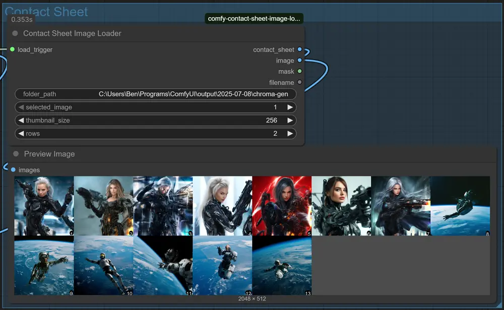 Comfy Contact Sheet Image Loader:告别手动找图,在 ComfyUI 中实现高效浏览与快速选择