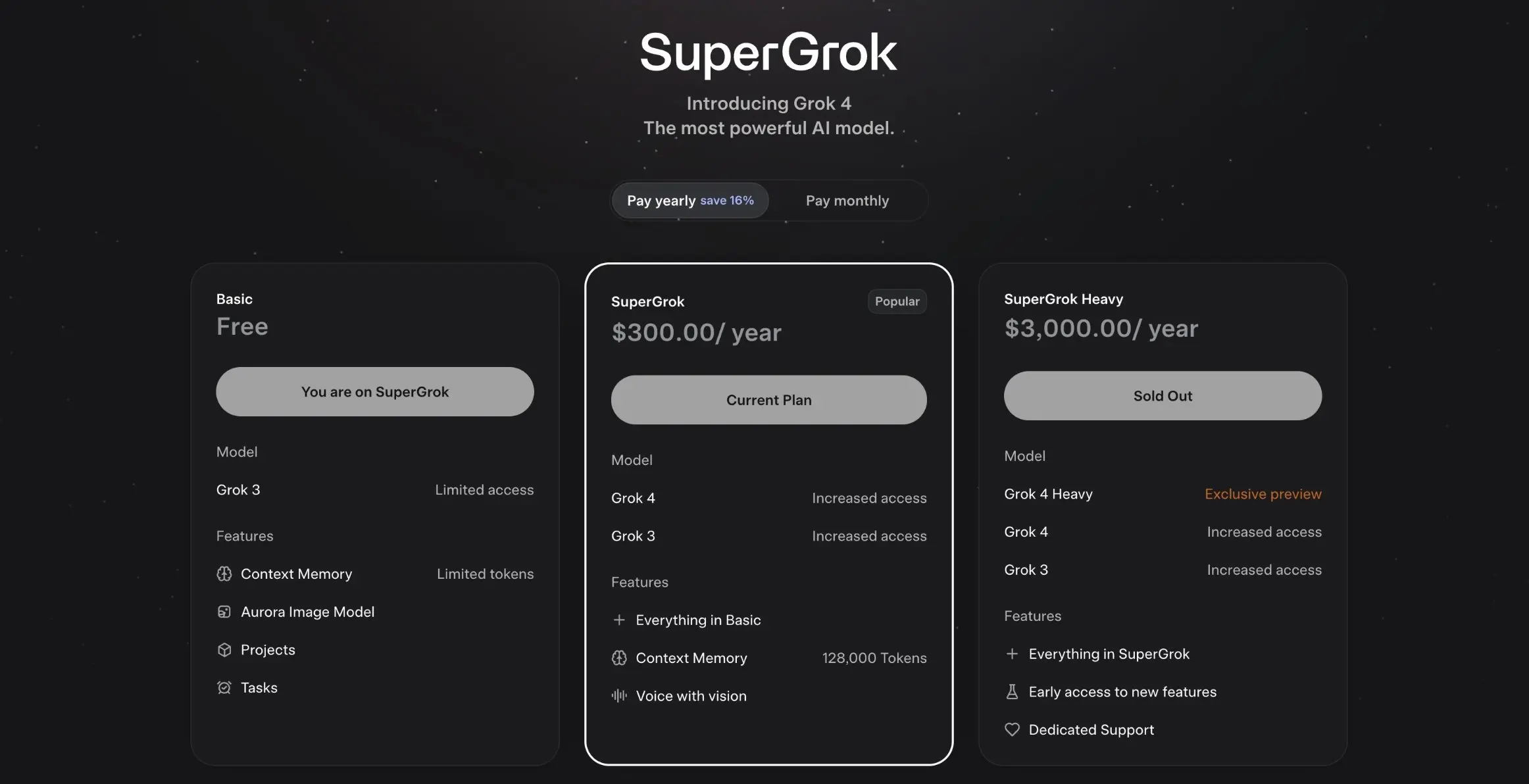 xAI重磅发布Grok 4，300美元订阅计划同步上线