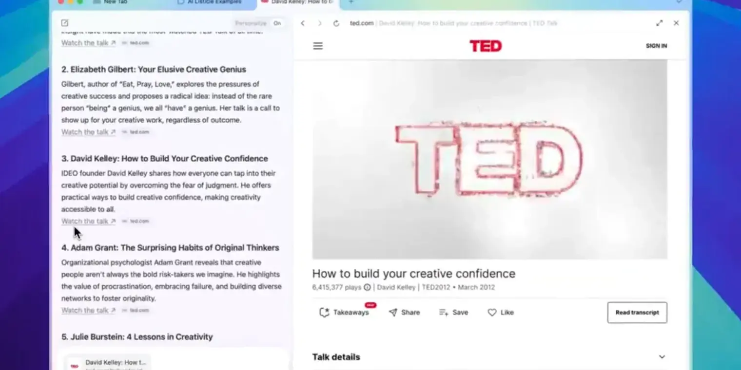Dia浏览器引入内联浏览，实现无缝聊天与网页体验