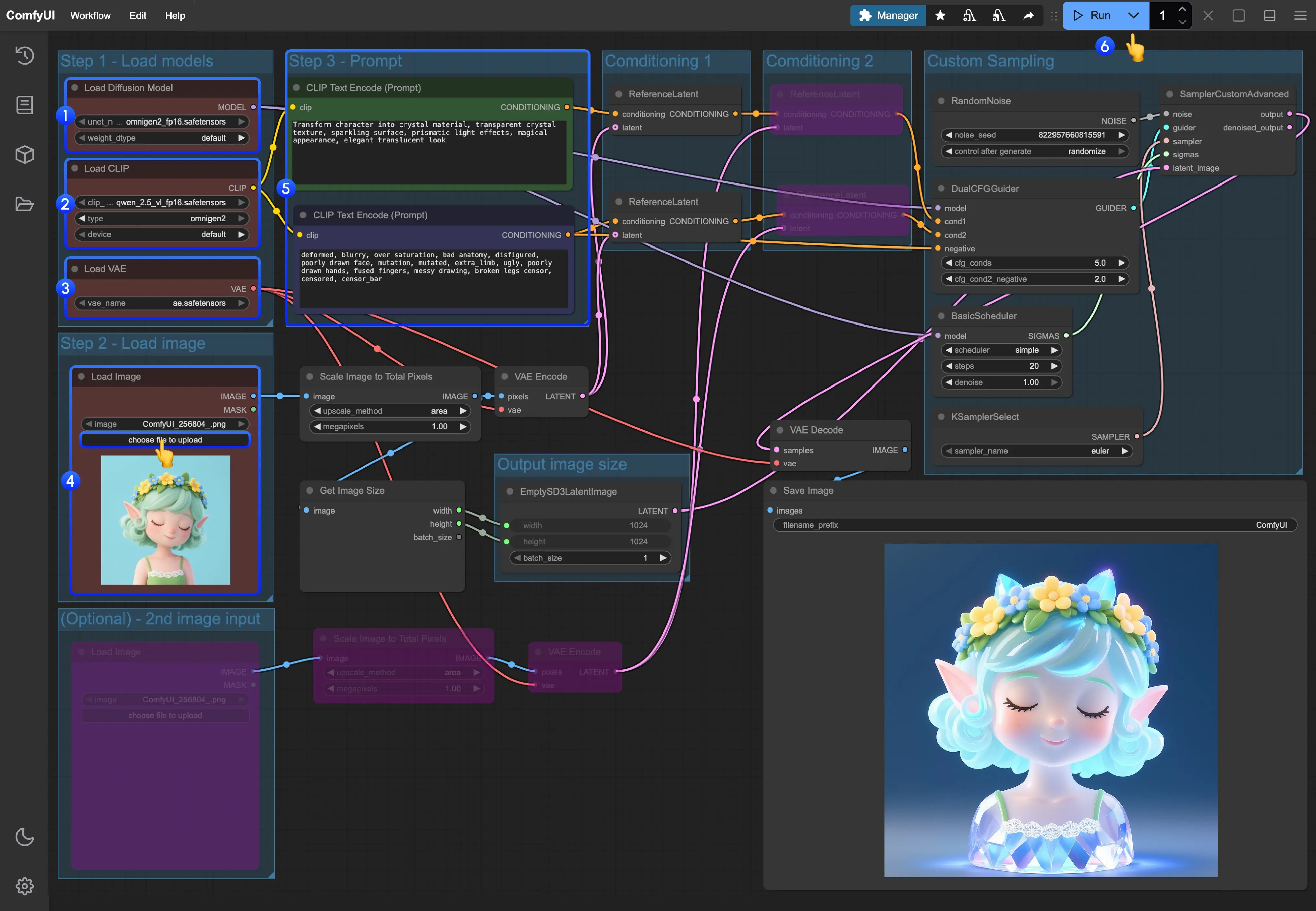 ComfyUI正式支持OmniGen2: 一个模型搞定文生图、图像编辑与多图合成