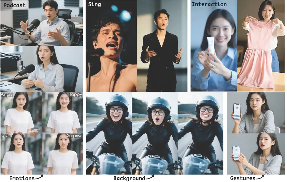 浙大 × 阿里巴巴推出 OmniAvatar：首个支持音频驱动全身动画的可控虚拟人视频生成模型