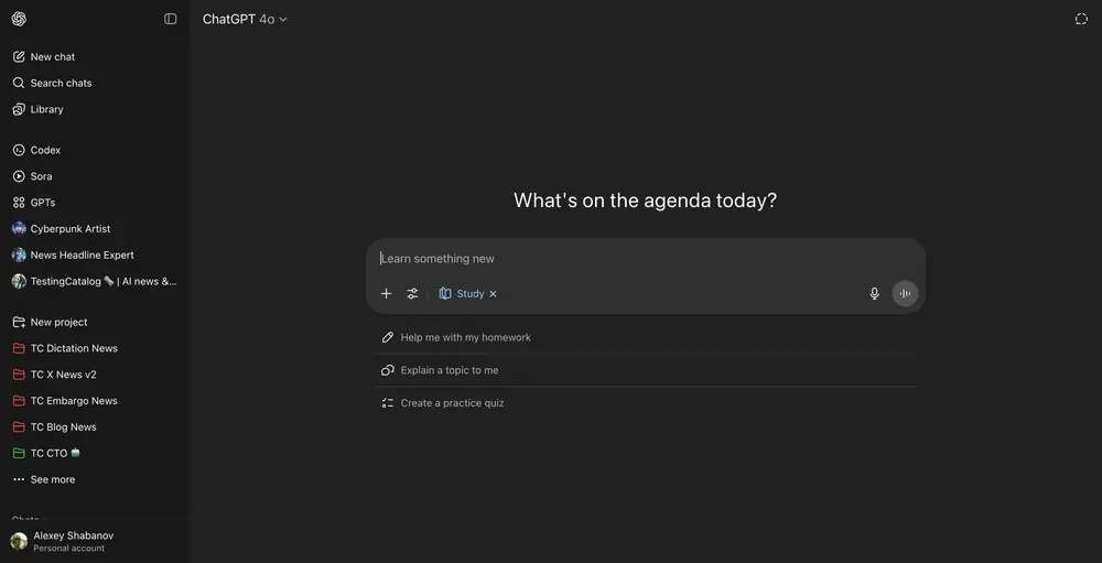 Study Together 来了!ChatGPT 正在变成你的学习与工作中枢?