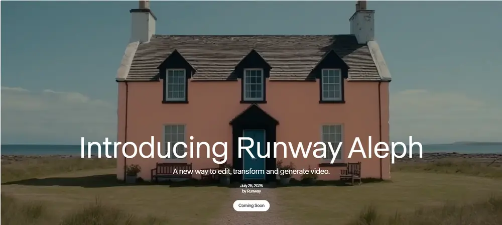无需重拍，随意修改！Runway 发布最新一代视频生成模型Runway Aleph，让视频编辑进入智能时代
