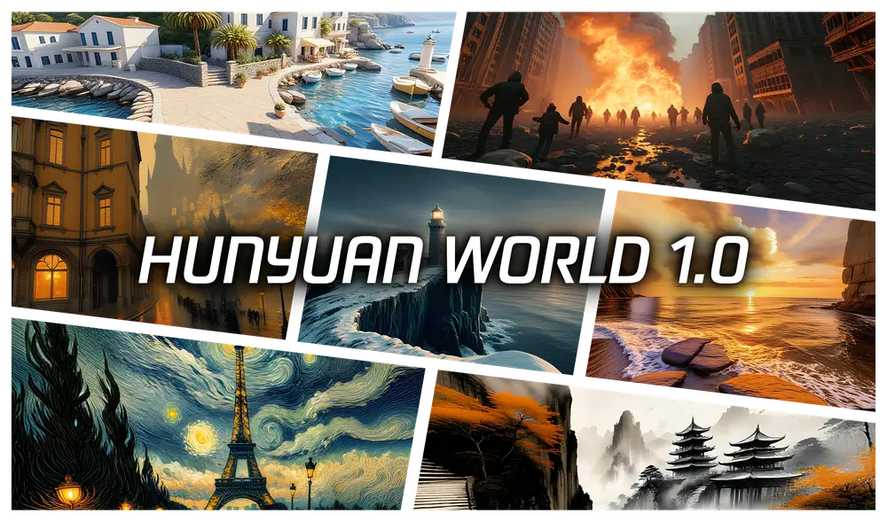 腾讯开源3D世界生成模型HunyuanWorld 1.0：从文本或图像生成可漫游、可交互的三维世界