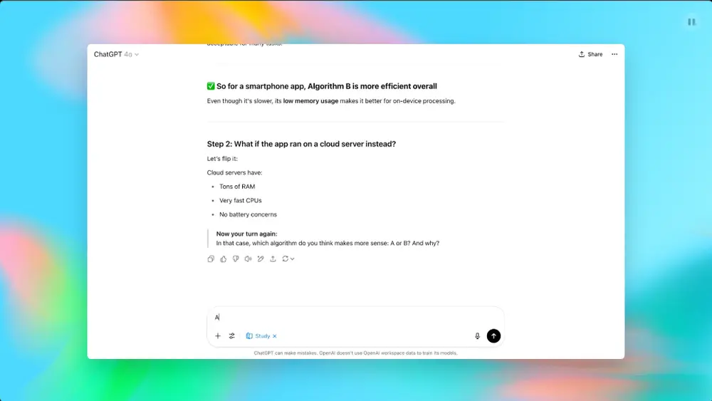 OpenAI 推出 ChatGPT 学习模式:用提问代替答案,重塑 AI 辅导体验