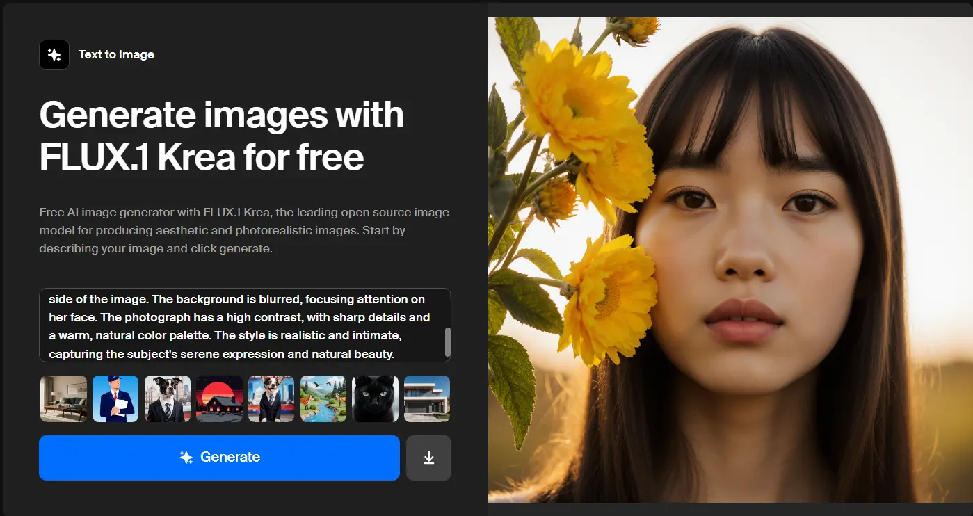 黑森林实验室联合 KREA AI 发布 FLUX.1 Krea [dev]： 实现更真实、更自然的图像生成