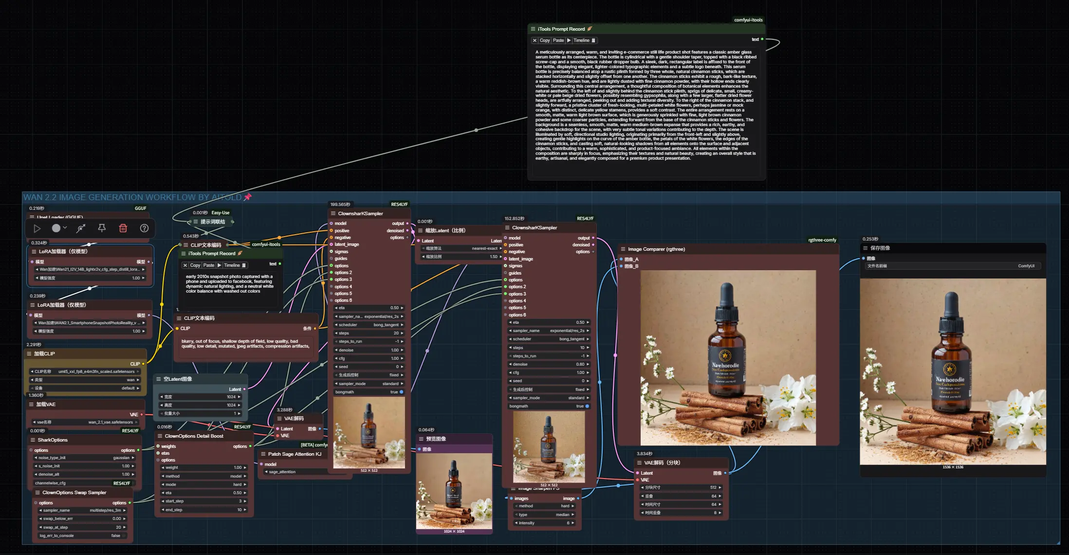 WAN 2.2 图像生成 + 高分辨率修复工作流指南