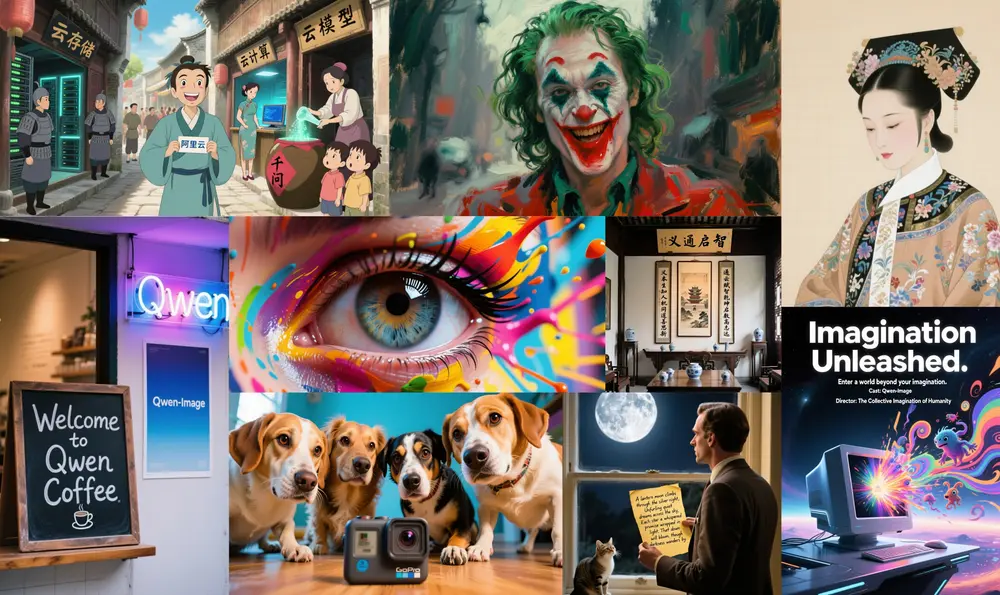 阿里 Qwen 项目组发布 Qwen-Image：首个 20B 级 MMDiT 图像生成基础模型